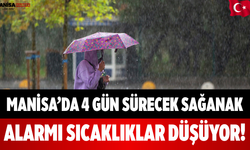 Manisa’da 4 Gün Sürecek Sağanak Alarmı Sıcaklıklar Düşüyor!
