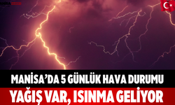 Manisa’da 5 Günlük Hava Durumu Yağış Var, Isınma Geliyor