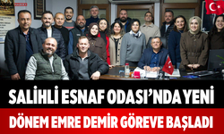 Salihli Esnaf Odası’nda Yeni Dönem Emre Demir Göreve Başladı