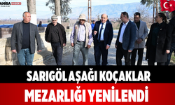 Sarıgöl Aşağı Koçaklar Mezarlığı Yenilendi