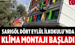 Sarıgöl Dört Eylül İlkokulu’nda Klima Montajı Başladı