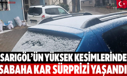 Sarıgöl’ün Yüksek Kesimlerinde Sabaha Kar Sürprizi Yaşandı