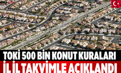 TOKİ 500 Bin Konut Kuraları İl İl Takvimle Açıklandı