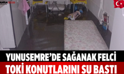 Yunusemre’de Sağanak Felci: TOKİ Konutlarını Su Bastı