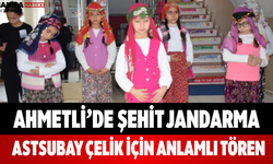 Ahmetli’de Şehit Jandarma Astsubay Çelik İçin Anlamlı Tören