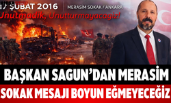 Başkan Sagun’dan Merasim Sokak Mesajı Boyun Eğmeyeceğiz
