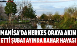 Manisa'da Herkes Oraya Akın Etti Şubat Ayında Bahar Havası