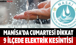 Manisa'da İki İlçede Su Kesintisi Bitiş Saati Belirsiz