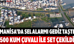 Manisa'da Sel Alarmı Gediz Taştı, 500 Kum Çuvalı İle Set Çekildi