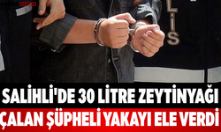 Salihli'de 30 Litre Zeytinyağı Çalan Şüpheli Yakayı Ele Verdi