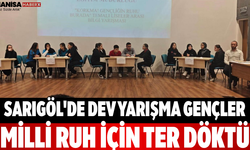 Sarıgöl'de Dev Yarışma Gençler Milli Ruh İçin Ter Döktü