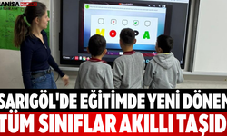 Sarıgöl'de Eğitimde Yeni Dönem Tüm Sınıflar Akıllı Taşıdı
