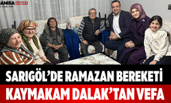 Sarıgöl’de Ramazan Bereketi Kaymakam Dalak’tan Vefa