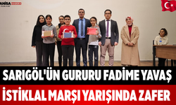 Sarıgöl'ün Gururu Fadime Yavaş İstiklal Marşı Yarışında Zafer