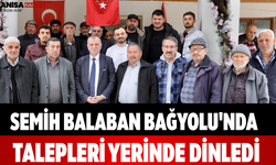 Semih Balaban Bağyolu'nda Talepleri Yerinde Dinledi