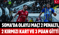 Soma'da Olaylı Maç! 2 Penaltı, 2 Kırmızı Kart ve 3 Puan Gitti