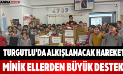 Turgutlu'da Alkışlanacak Hareket! Minik Ellerden Büyük Destek