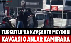 Turgutlu'da Kavşakta Meydan Kavgası O Anlar Kamerada