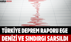 Türkiye Deprem Raporu Ege Denizi ve Sındırgı Sarsıldı