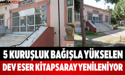 5 Kuruşluk Bağışla Yükselen Dev Eser Kitapsaray Yenileniyor
