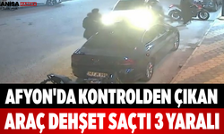 Afyon'da Kontrolden Çıkan Araç Dehşet Saçtı 3 Yaralı