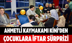 Ahmetli Kaymakamı Kini'den Çocuklara İftar Sürprizi