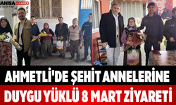 Ahmetli'de Şehit Annelerine Duygu Yüklü 8 Mart Ziyareti