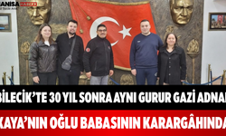 Bilecik’te 30 Yıl Sonra Aynı Gurur Gazi Adnan Kaya’nın Oğlu Babasının Karargâhında