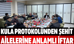 Kula Protokolünden Şehit Ailelerine Anlamlı İftar
