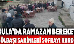 Kula’da Ramazan Bereket Gölbaşı Sakinleri Sofrayı Kurdu