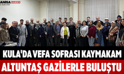 Kula'da Vefa Sofrası Kaymakam Altuntaş Gazilerle Buluştu