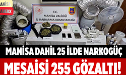 Manisa Dahil 25 İlde Narkogüç Mesaisi 255 Gözaltı!