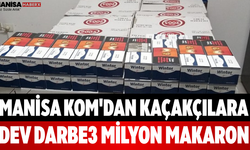 Manisa KOM'dan Kaçakçılara Dev Darbe3 Milyon Makaron