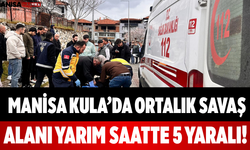 Manisa Kula’da Ortalık Savaş Alanı Yarım Saatte 5 Yaralı!