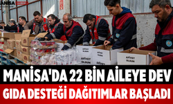 Manisa'da 22 Bin Aileye Dev Gıda Desteği Dağıtımlar Başladı