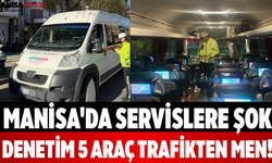 Manisa'da Servislere Şok Denetim 5 Araç Trafikten Men!