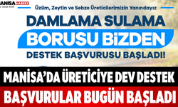 Manisa’da Üreticiye Dev Destek Başvurular Bugün Başladı