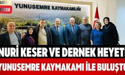 Nuri Keser ve Dernek Heyeti Yunusemre Kaymakamı ile Buluştu