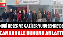 Nuri Keser ve Gaziler Yunusemre'de Çanakkale Ruhunu Anlattı