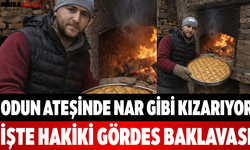 Odun Ateşinde Nar Gibi Kızarıyor: İşte Hakiki Gördes Baklavası
