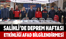 Salihli’de Deprem Haftası Etkinliği AFAD Bilgilendirmesi