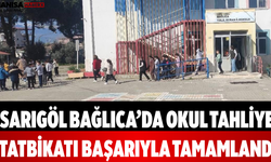 Sarıgöl Bağlıca’da Okul Tahliye Tatbikatı Tamamlandı
