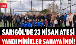 Sarıgöl'de 23 Nisan Ateşi Yandı Minikler Sahaya İndi!