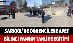 Sarıgöl’de Öğrencilere Afet Bilinci Yangın Tahliye Eğitimi