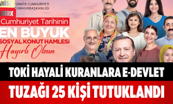 TOKİ Hayali Kuranlara e-Devlet Tuzağı 25 Kişi Tutuklandı