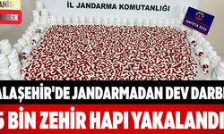 Alaşehir'de Jandarmadan Dev Darbe 5 Bin Zehir Hapı Yakalandı!