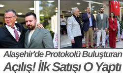 Alaşehir'de Protokolü Buluşturan Açılış! İlk Satışı O Yaptı