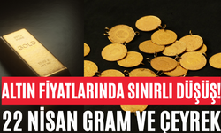 Altın Fiyatlarında Sınırlı Düşüş! 22 Nisan Gram ve Çeyrek