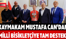 Kaymakam Mustafa Can'dan Milli Bisikletçiye Tam Destek!