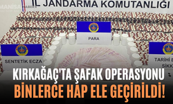 Kırkağaç'ta Şafak Operasyonu Binlerce Hap Ele Geçirildi!